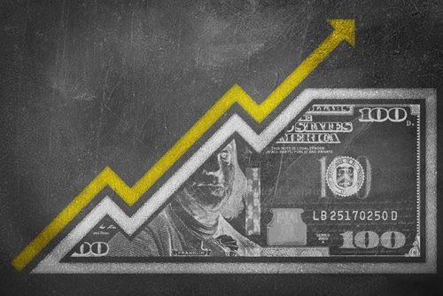 inflation dollar courbe prix hausse